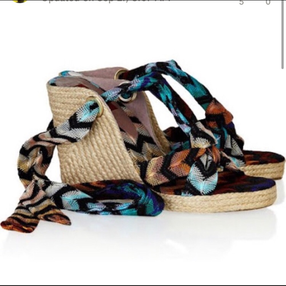 Missoni Crochet Knit Espadrilles